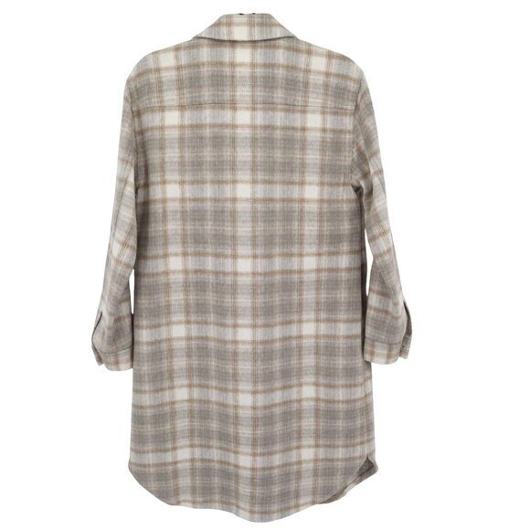 Jessica Simpson Romi Shirt Jacket Womens XL Gray Preppy Rugged Outdoorsy Western - Picture 3 of 16